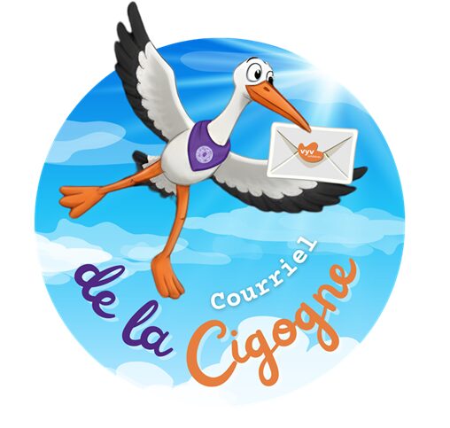 courrier de la cigogne>
    <h1 for=